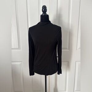 KLOTHO Women’s Slim Fitted Mock Turtleneck Black